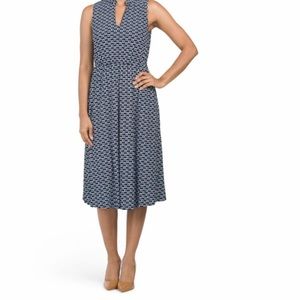 Anne Klein Jenna V-neck Midi Dress